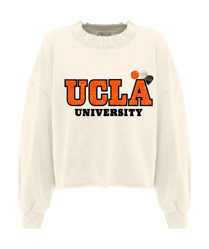 Blowout Deals Sweatshirt crop porter natural "UNIVERSITY"