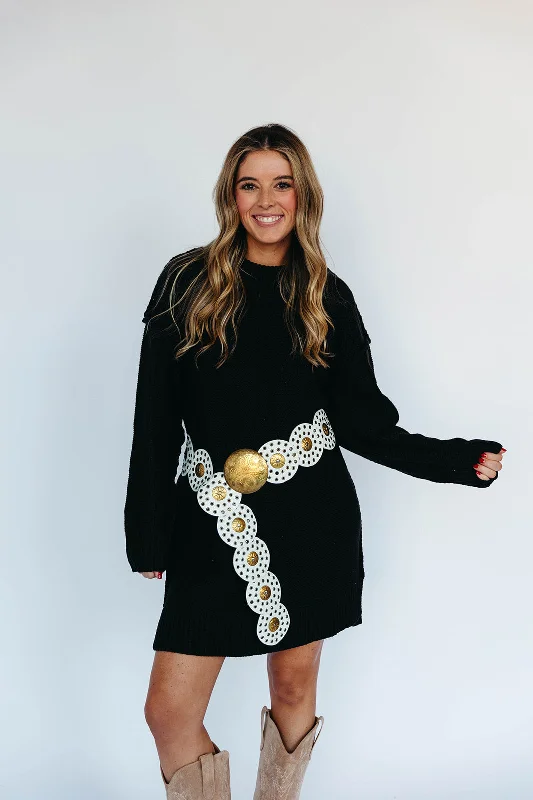 Deal Alert Walker Mini Dress - Black