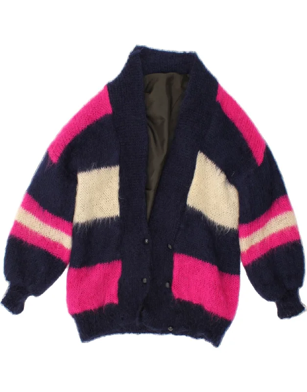 Today's Special VINTAGE Womens Longline Cardigan Sweater UK 14 Large Navy Blue Colourblock Today's Special VINTAGE Womens Longline Cardigan Sweater UK 14 Large Navy Blue Colourblock