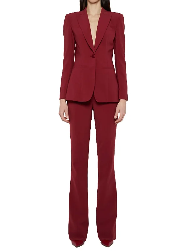 Must-Have Deals Strong Shoulder Blazer In Sangria