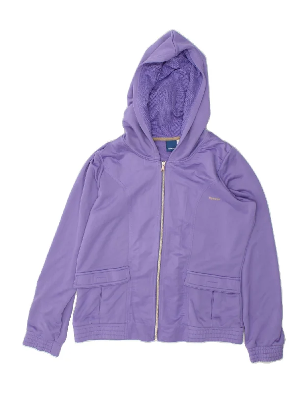 Incredible Offers REEBOK Womens Zip Hoodie Sweater UK 18 XL Purple Polyester