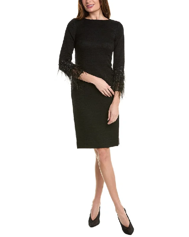 Mega Deal Teri Jon by Rickie Freeman Boucle Sheath Dress