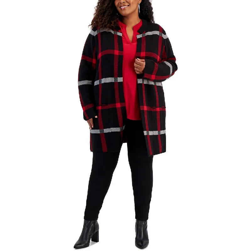 Instant Savings Plus Womens Work Wear Business Open-Front Blazer