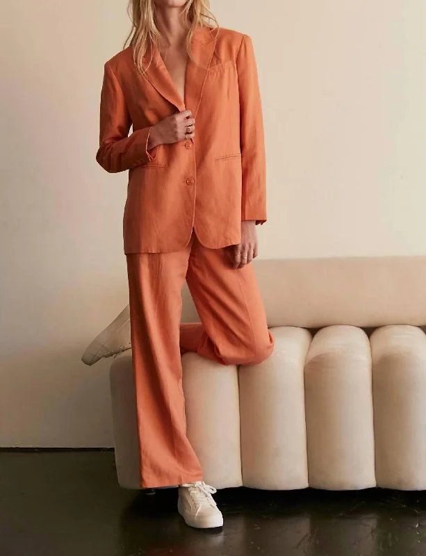 Instant Discount Oversized Blazer In Orange