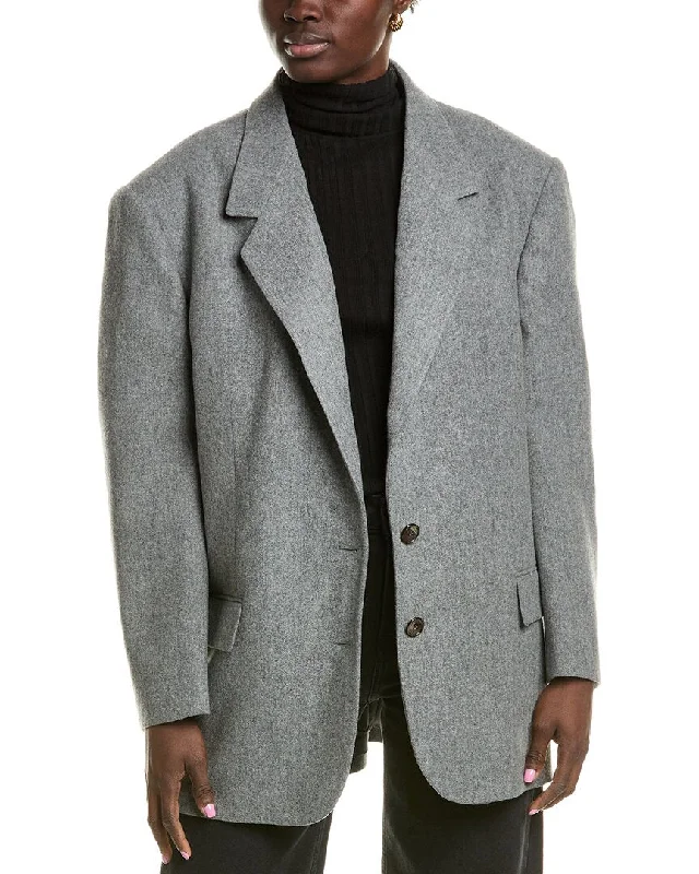 Special Price Michael Kors Flannel Mattie Wool-Blend Blazer