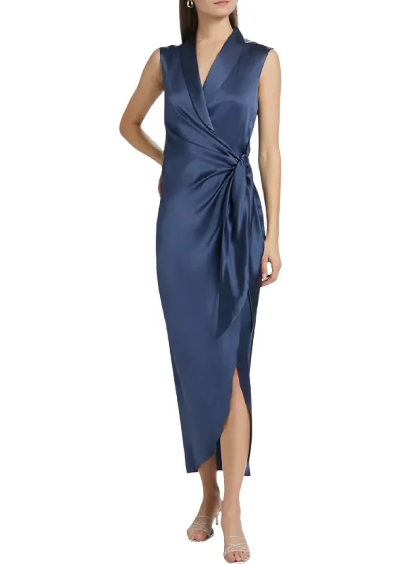 Deal Zone Clara Maxi Dress In Steel