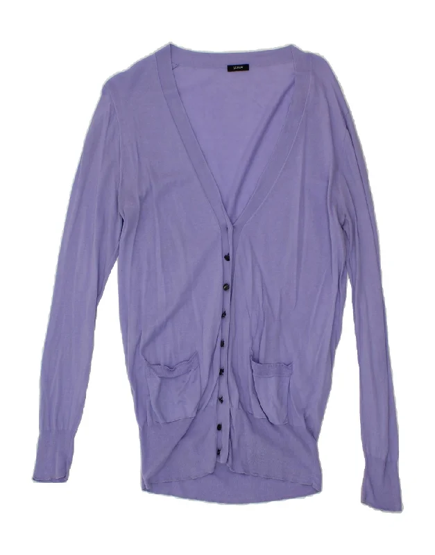 Reduced Prices J. CREW Womens Longline Cardigan Sweater UK 14 Medium Purple