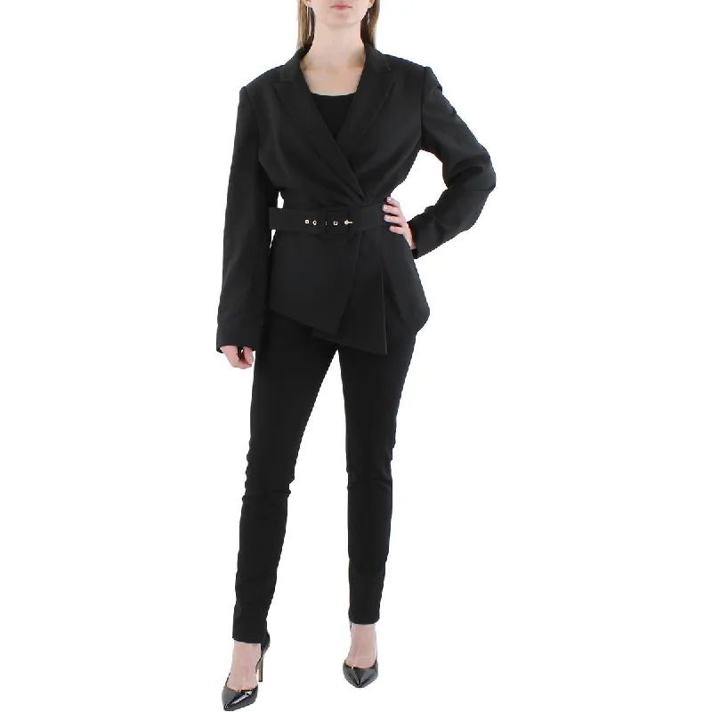 Exclusive Deal Womens Woven Long Sleeves Double-Breasted Blazer