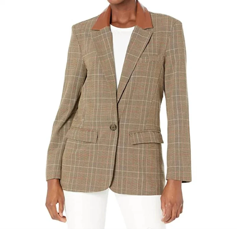 Can't Miss Audrey Blazer In Chicory Coffee