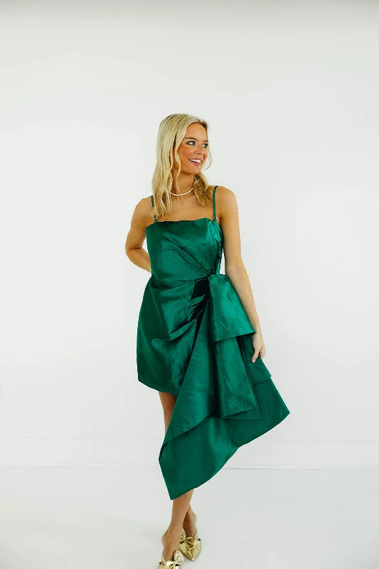 Super Deal Diana Mini Dress - Hunter Green
