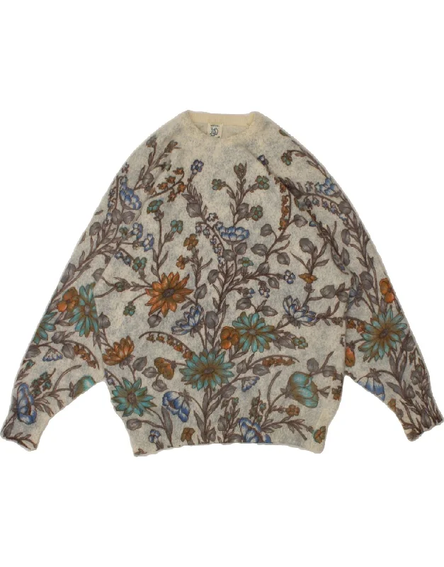 Special Price VINTAGE Womens Crew Neck Jumper Sweater UK 16 Large Multicoloured Floral Special Price VINTAGE Womens Crew Neck Jumper Sweater UK 16 Large Multicoloured Floral