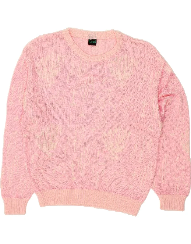 Major Savings VINTAGE Womens Abstract Pattern Boat Neck Jumper Sweater UK 16 Large Pink Major Savings VINTAGE Womens Abstract Pattern Boat Neck Jumper Sweater UK 16 Large Pink