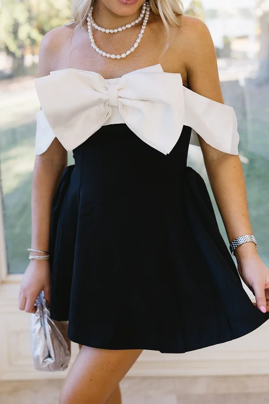 Great Deals Vanetta Mini Dress - Black/Off White