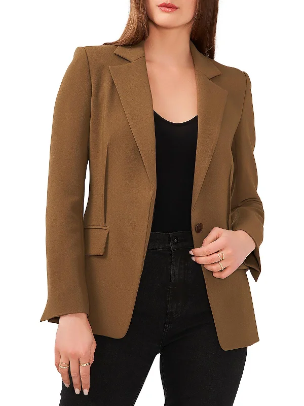 Discount Deals Womens Shoulder Pads Long Sleeve One-Button Blazer