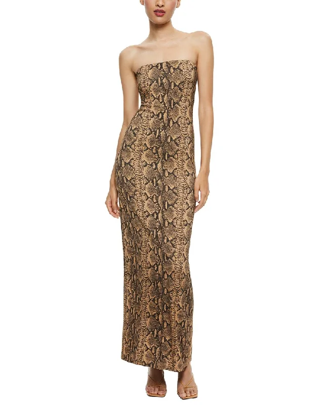 Stock Up and Save alice + olivia Delora Strapless Maxi Dress