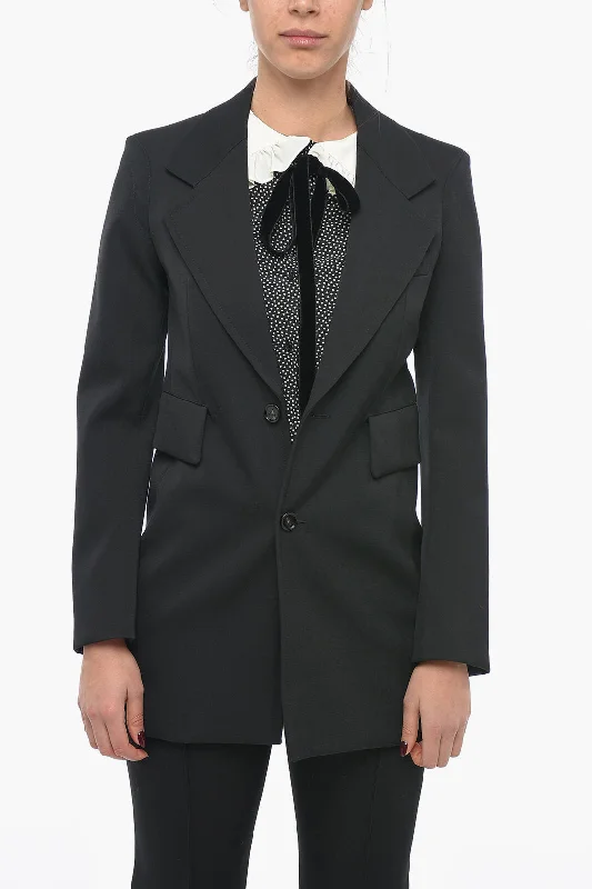 Sale Event Bottega Veneta Stretch Wool Blazer With Curved Sleeves 40 Italian Size