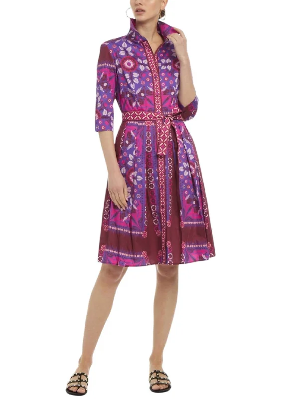Final Sale Kelly Dress In Etro Violet