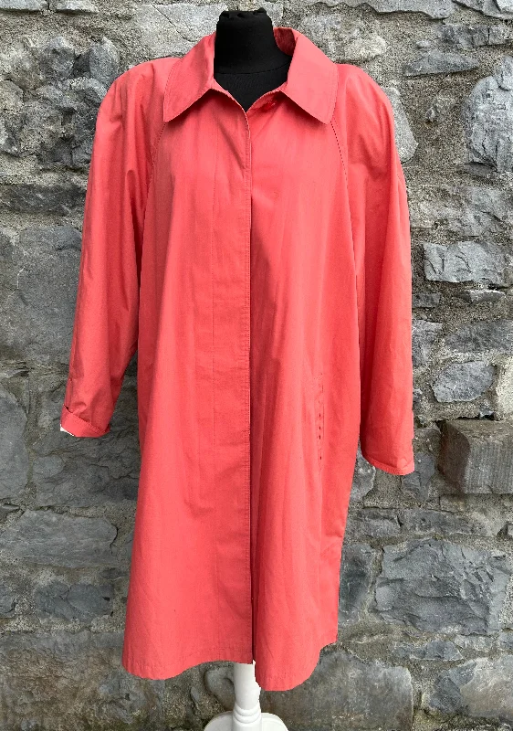 Midnight Madness 80s coral coat  uk 14-16