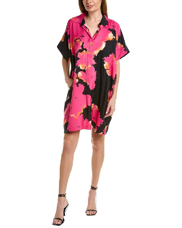 Discount Mania Natori Taichou Silk-Blend Dress