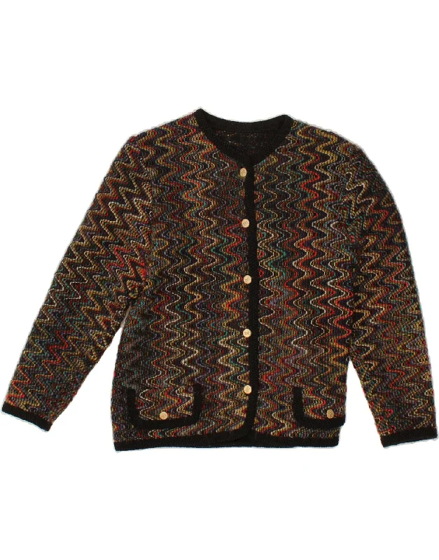 Low Prices VINTAGE Womens Cardigan Sweater UK 14 Medium Multicoloured