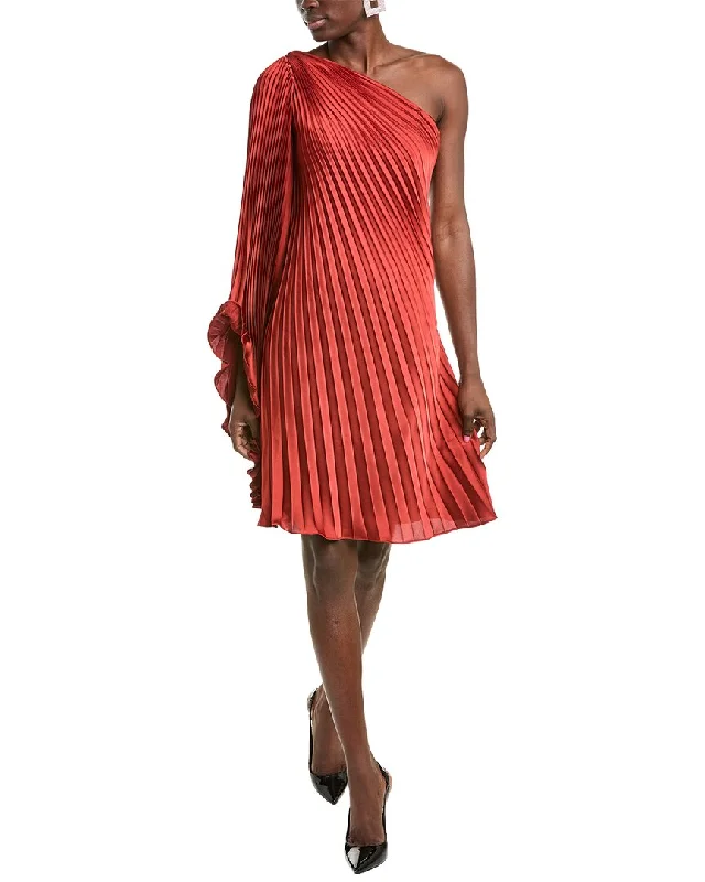 Epic Deals Rene Ruiz One-Shoulder Pleated Cocktail Dress