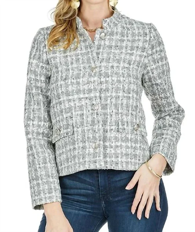 Best Deals Silver Tweed Jacket