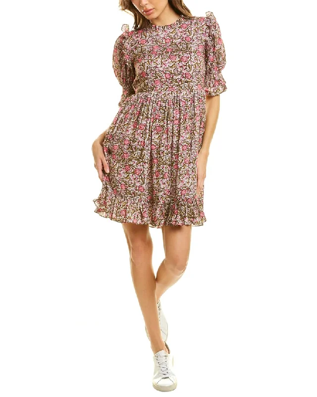 Limited Time Discount Celina Moon Puff Sleeve Mini Dress
