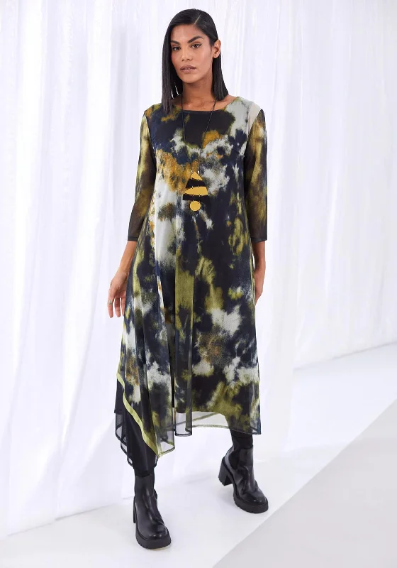 Online Only Ora Mesh Print Maxi Dress, Multi