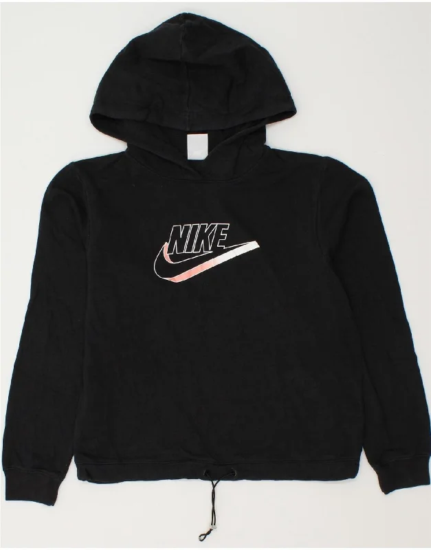 Instant Discount NIKE Womens Oversized Graphic Crop Hoodie Jumper UK 6 XS Black Cotton Instant Discount NIKE Womens Oversized Graphic Crop Hoodie Jumper UK 6 XS Black Cotton