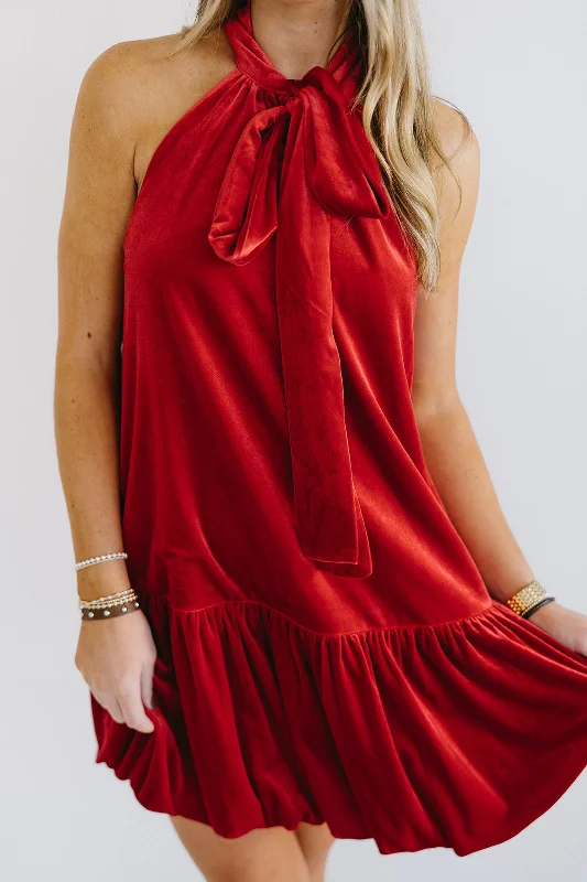 Online Only Megan Mini Dress - Red