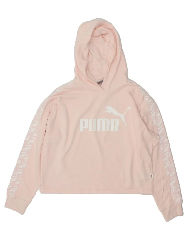 Big Discounts PUMA Womens Oversized Graphic Crop Hoodie Jumper UK 16 Large Pink Cotton Big Discounts PUMA Womens Oversized Graphic Crop Hoodie Jumper UK 16 Large Pink Cotton
