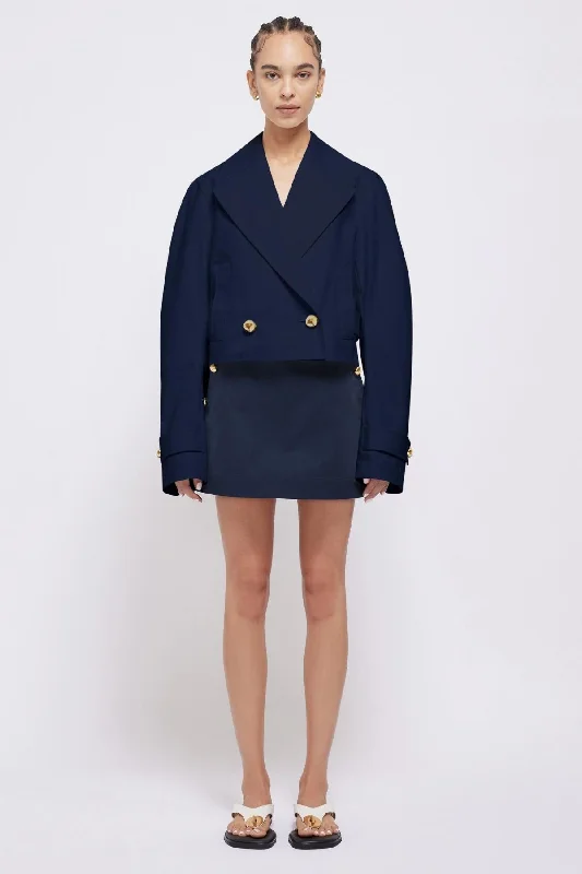Don't Miss Simkhai Olina Cropped Jacket - Midnight