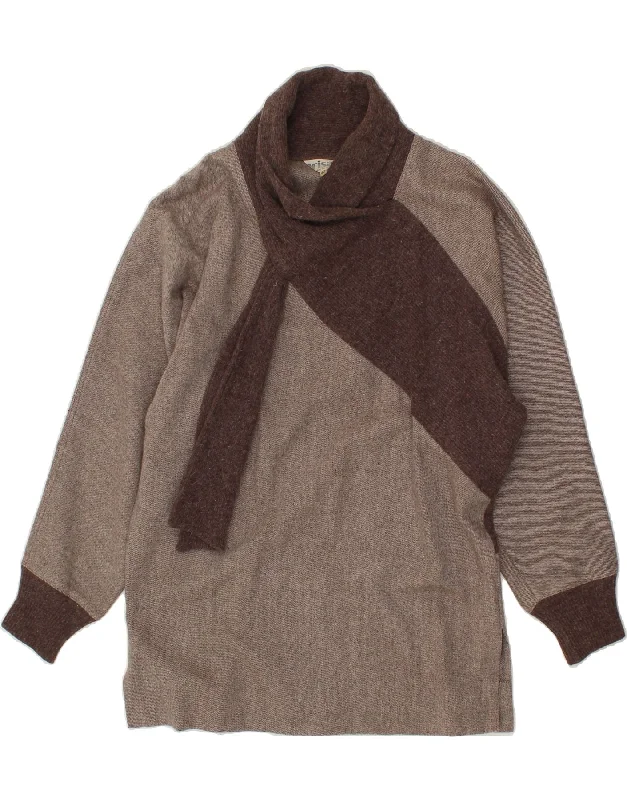 Fantastic Offers VINTAGE Womens Longline Shawl Neck Jumper Sweater IT 42 Medium Brown Fantastic Offers VINTAGE Womens Longline Shawl Neck Jumper Sweater IT 42 Medium Brown