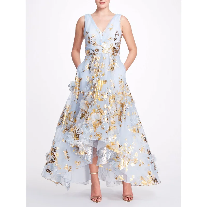 Super Sale Sleeveless Organza Hi-Lo Gown