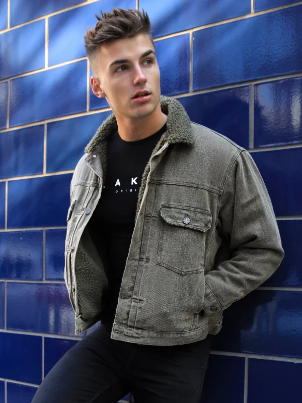 New Arrival Rapha Denim Jacket - Army Green