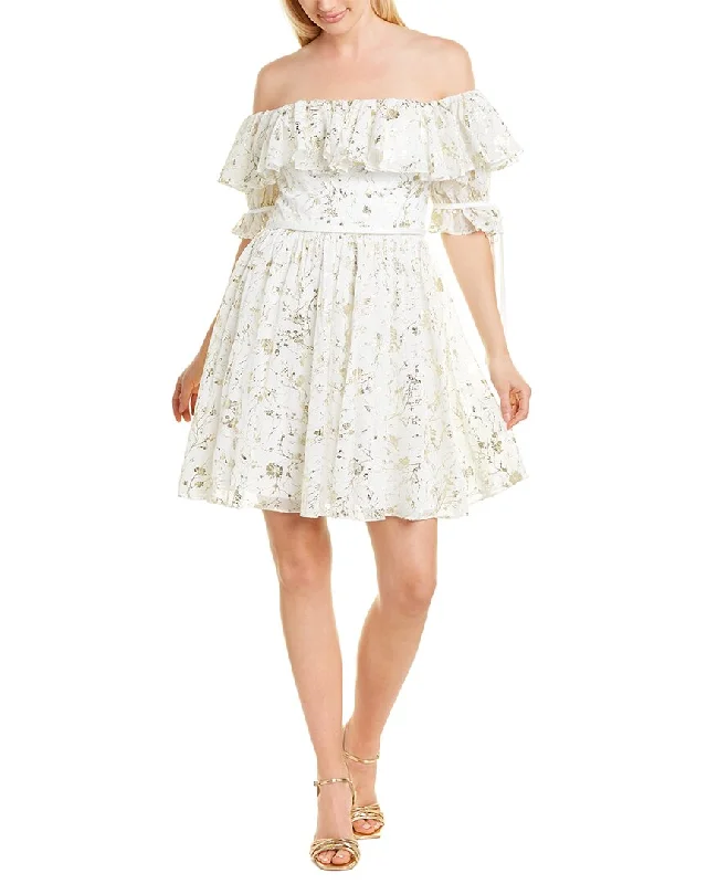 Seasonal Clearance Theia Off-The-Shoulder Cocktail Dress