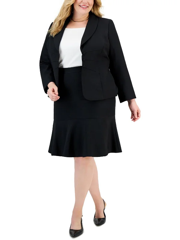 Markdowns Plus Womens Office Business Double-Breasted Blazer