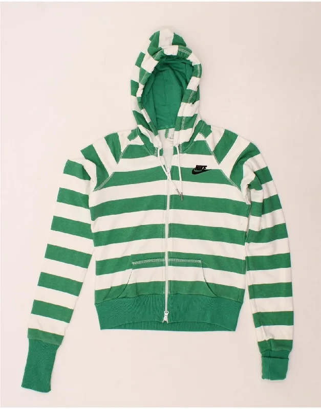 Special Discount NIKE Womens Crop Zip Hoodie Sweater UK 8/10 Small Green Striped Cotton Special Discount NIKE Womens Crop Zip Hoodie Sweater UK 8/10 Small Green Striped Cotton