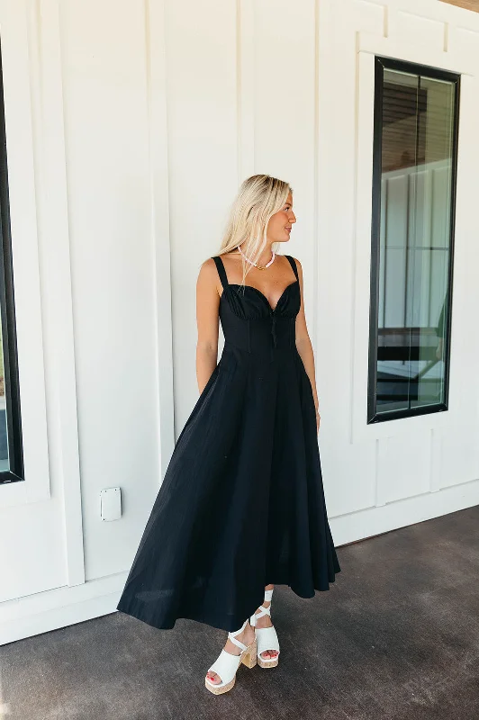 Limited Edition Darby Midi Dress - Black