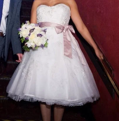 Savings Alert Oleg Cassini Sweetheart Tea Length Dress