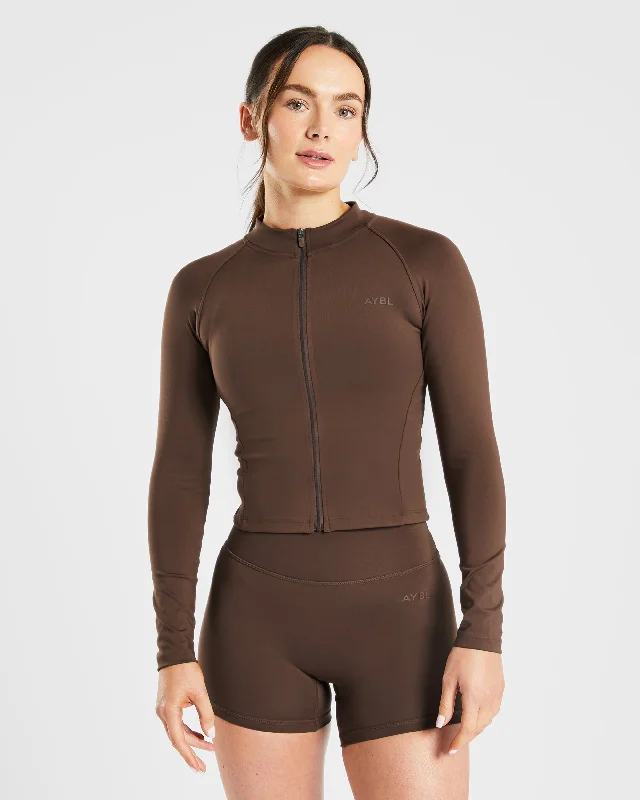 Buy More, Save More Staple Zip Jacket - Brown