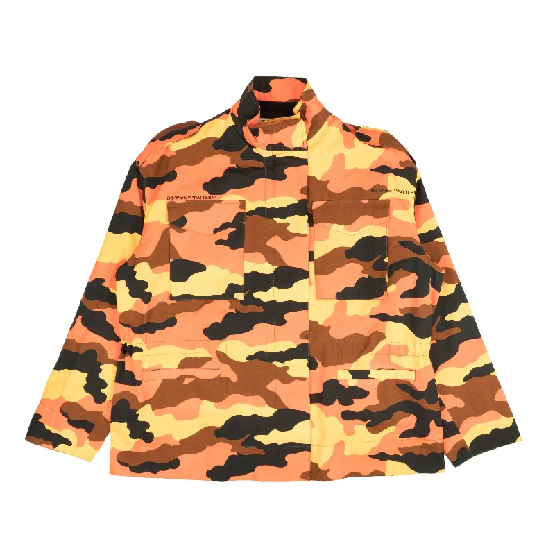 Markdowns Off-White C/O Virgil Abloh  Camo Jacket - Orange/Yellow