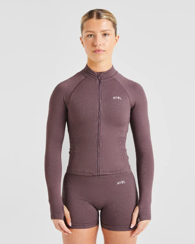 Season Finale Sale Balance V3 Seamless Zip Jacket - Coffee Bean