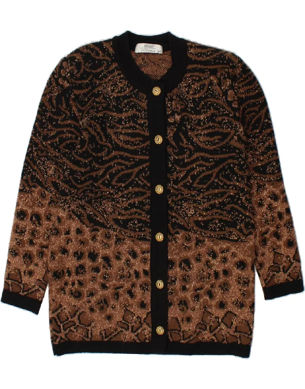 YEAR-End Sale ST. BERNARD Womens Longline Cardigan Sweater UK 14/16 Large Brown