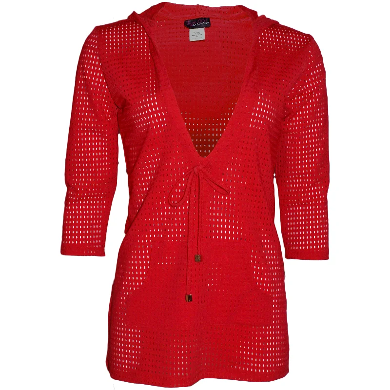 Quick Sale Mesh Hoodie 2.0 in Red