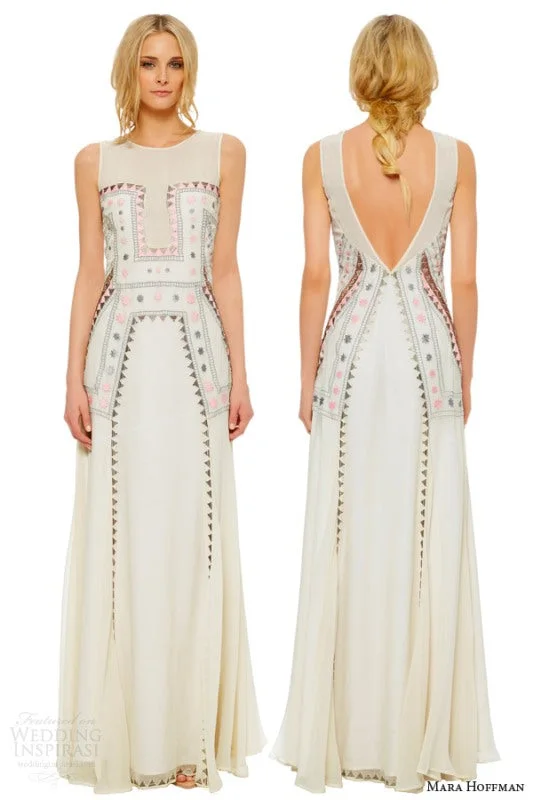 Markdowns Other Mara Hoffman Lakshmi Embroidered Gown Bridal 2014