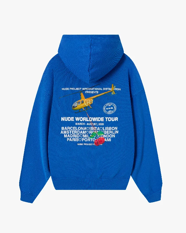 Price Reduction NUDE TOUR HOODIE BLUE