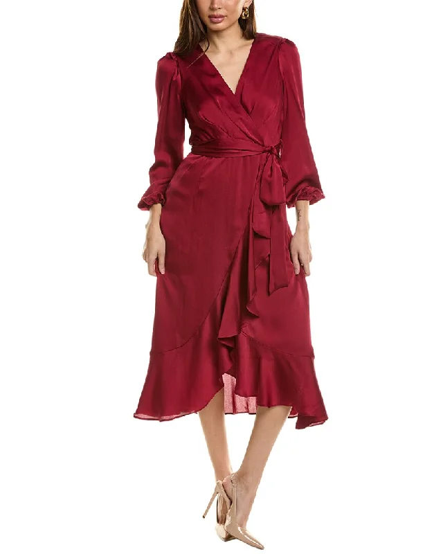 Price Fest Tahari ASL Surplice Midi Dress