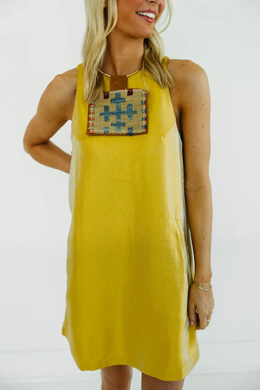 Price Reduction Nellie Mini Dress - Marigold