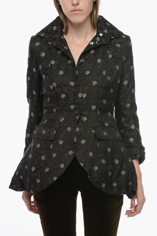 New Deals Paul Hamden Brocade Blazer With Flounced Tail M Standard Size